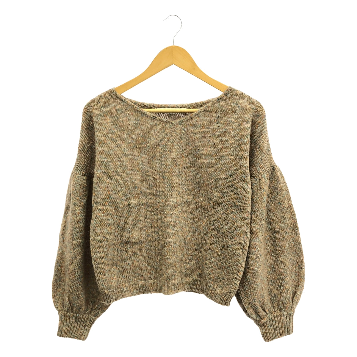 貪婪國際 | SPLASH NEP KNIT Nep V 領針織 | F |多色 |女性的