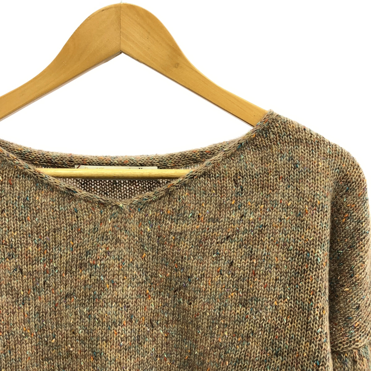 貪婪國際 | SPLASH NEP KNIT Nep V 領針織 | F |多色 |女性的