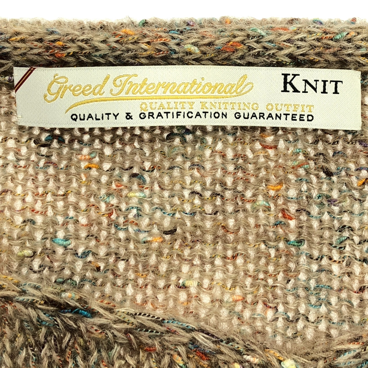 貪婪國際 | SPLASH NEP KNIT Nep V 領針織 | F |多色 |女性的