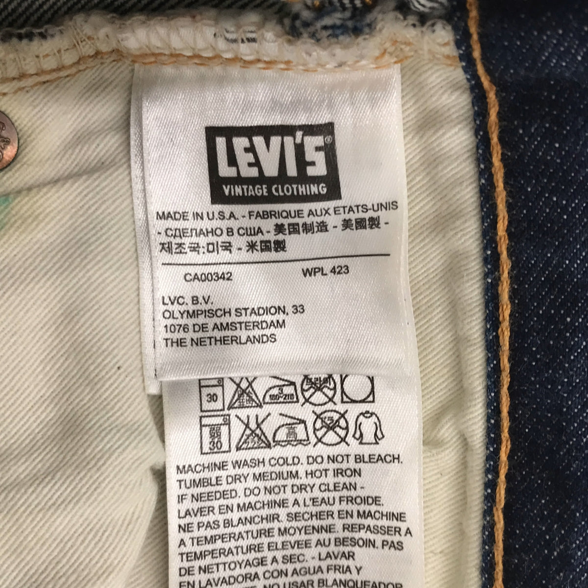 LEVI'S VINTAGE CLOTHING LVC / リーバイスヴィンテージクロージング | 501XX 1947 Model / 47501-0117 セルビッチ デニムパンツ | 28 | インディゴ | レディース