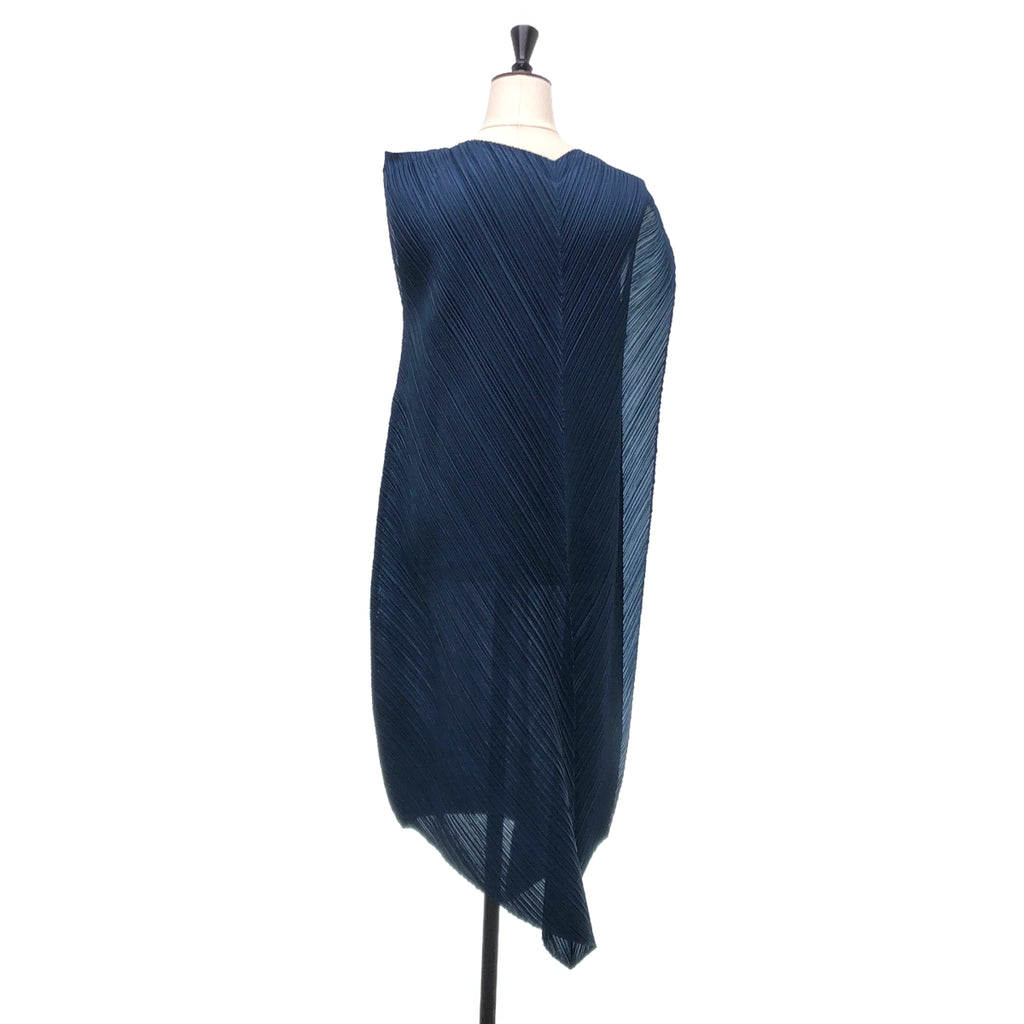 PLEATS PLEASE ISSEY MIYAKE / プリーツプリーズイッセイミヤケ | 2025SS | 変形 アシンメトリー ドレス ワンピース | 3 | レディース
