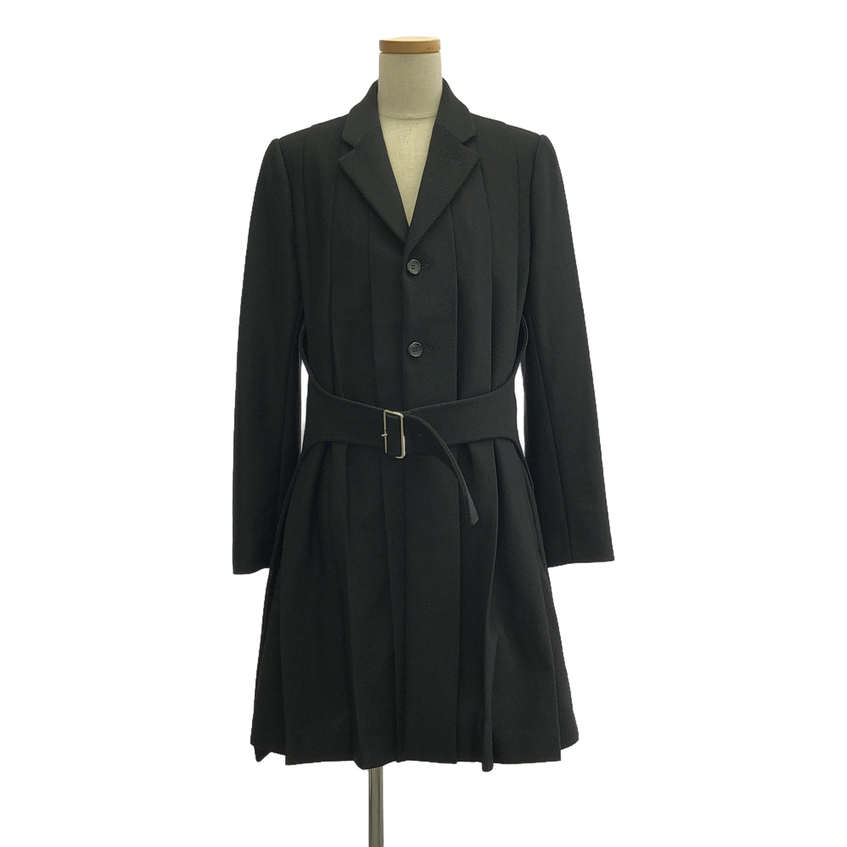 COMME des GARCONS COMME des GARCONS / Comme des | 2021秋冬 |帶腰帶設計師外套 | S |黑色 |女性的