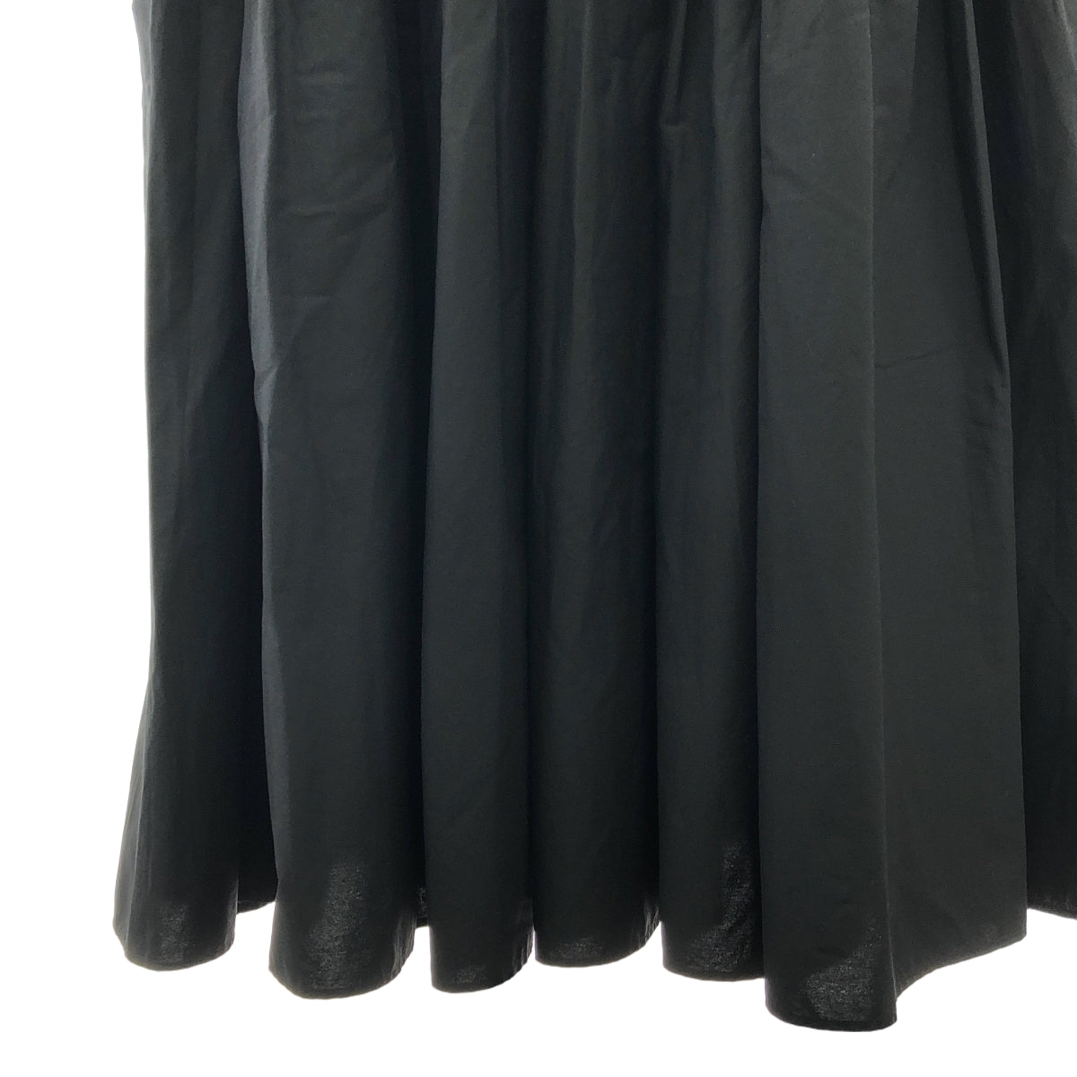 【美品】  DOUBLE STANDARD CLOTHING / ダブルスタンダードクロージング | Vネックティアードワンピース | 36 | ブラック | レディース