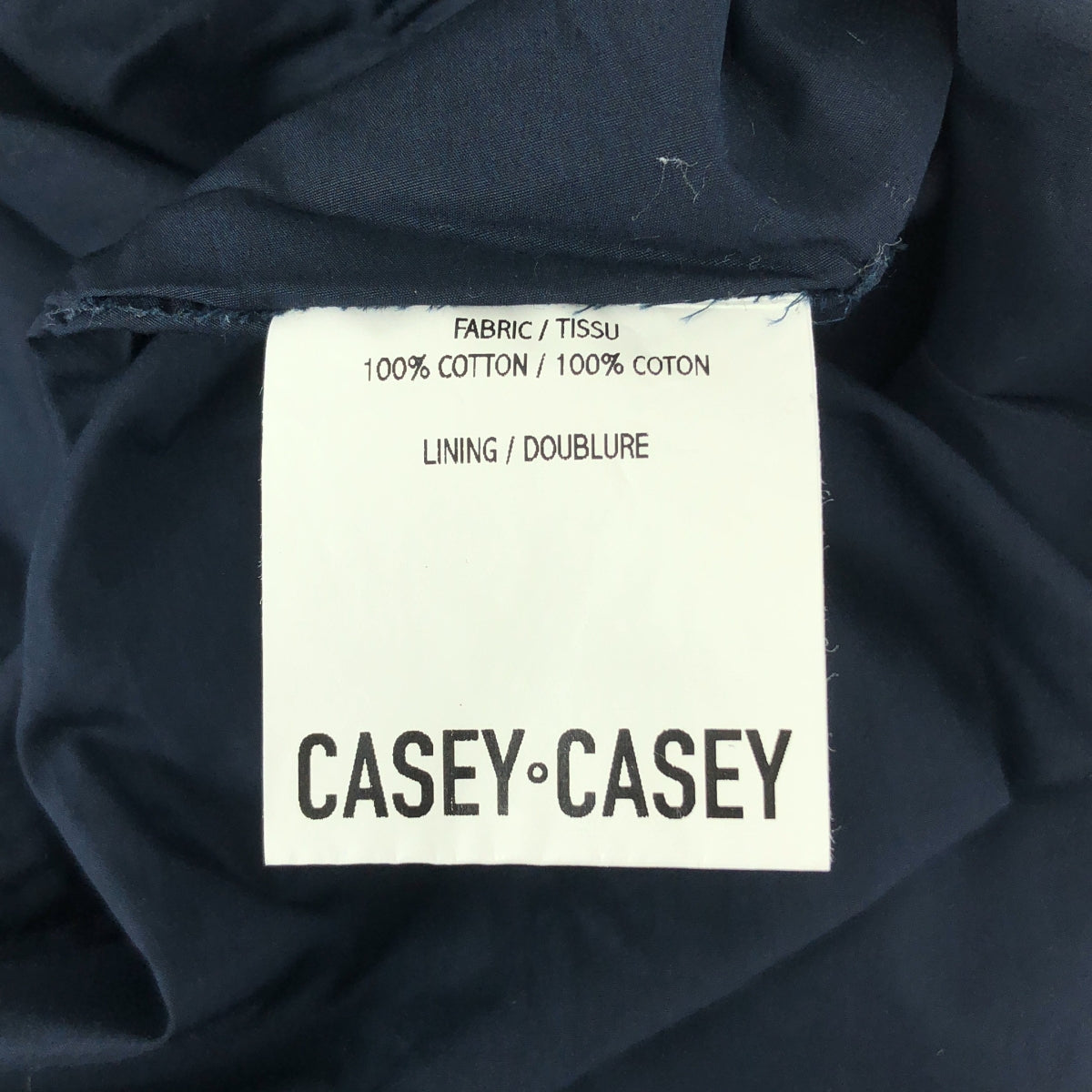 【미품】 CASEY CASEY / 케이시 케이시 | 코튼 와이드 이지 반바지 | S | 네이비 | 남성