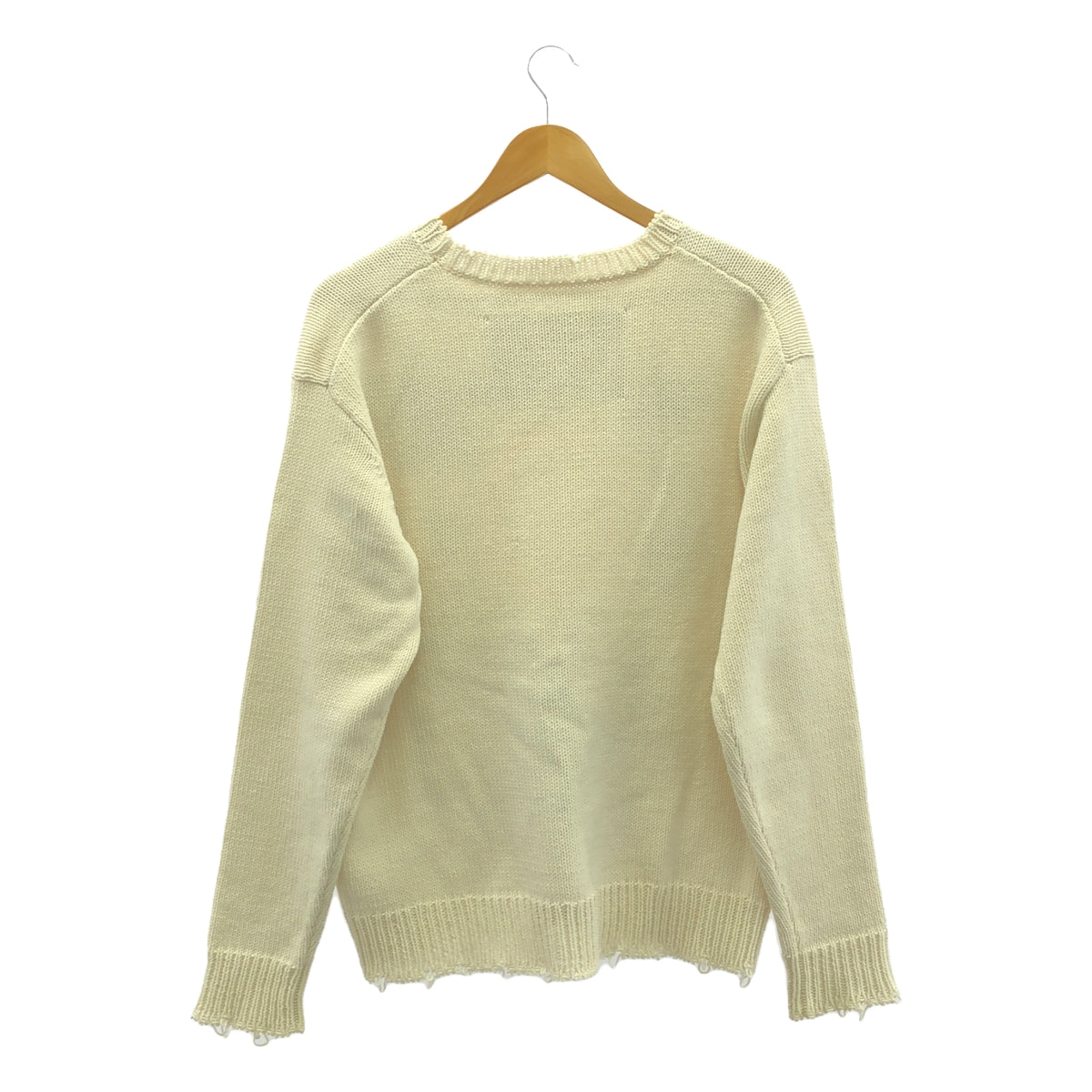 SOE / ソーイ | 2022SS | Intarsia Sweater Memphis インターシャ ニット セーター | 2 | ホワイト | メンズ