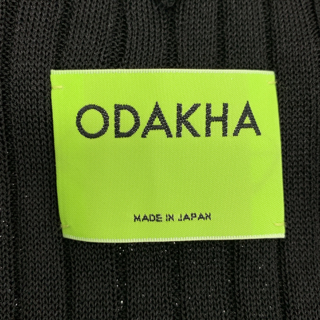 ODAKHA / オダカ | 2024SS | レース リブ ニット リボンスリーブ ボリューム ドレス ワンピース | 1 |