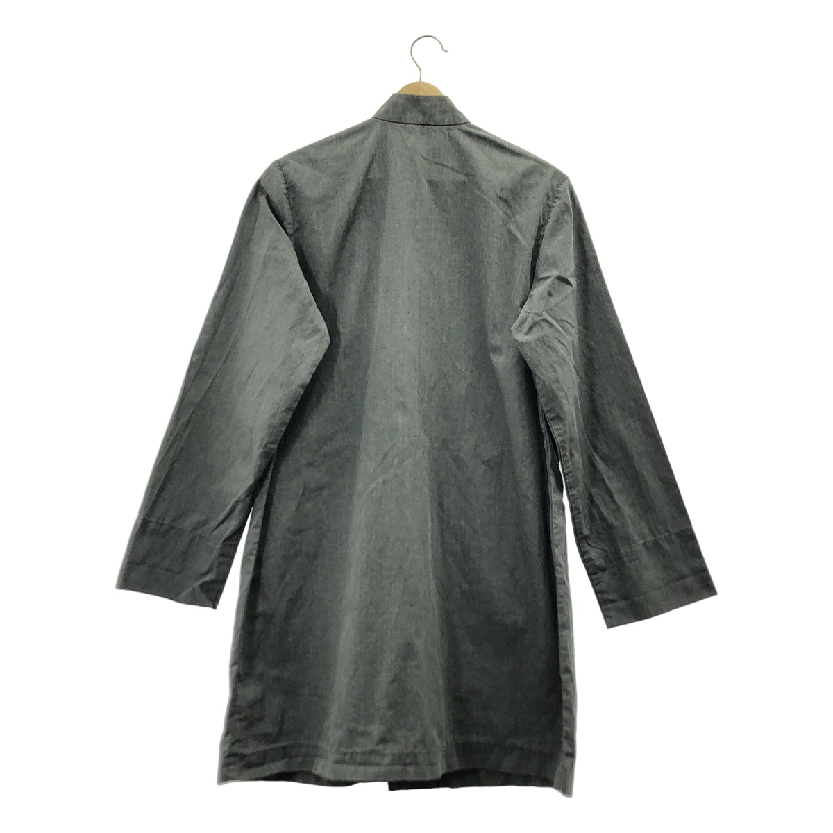 BLACK COMME des GARCONS / ブラックコムデギャルソン | 2012SS | ポリエステル 染め加工 チャイナ ロングジャケット | M | レディース