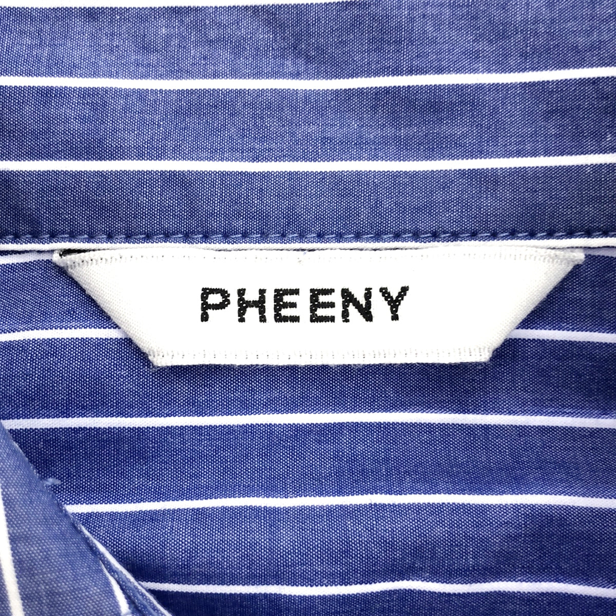 PHEENY / フィーニー | 2022AW | Typewriter over shirt タイプライター ストライプ シャツ | F – KLD