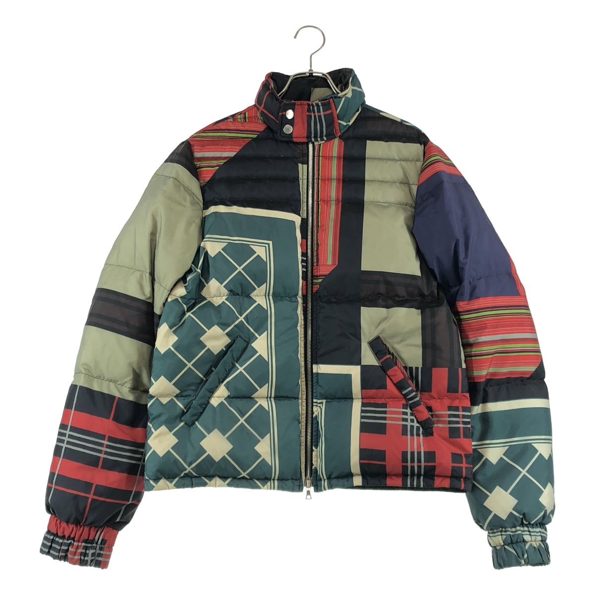 DRIES VAN NOTEN / ドリスヴァンノッテン | Plaid Print Puffer / フルジップ ダウンジャケット ブルゾン | S | メンズ