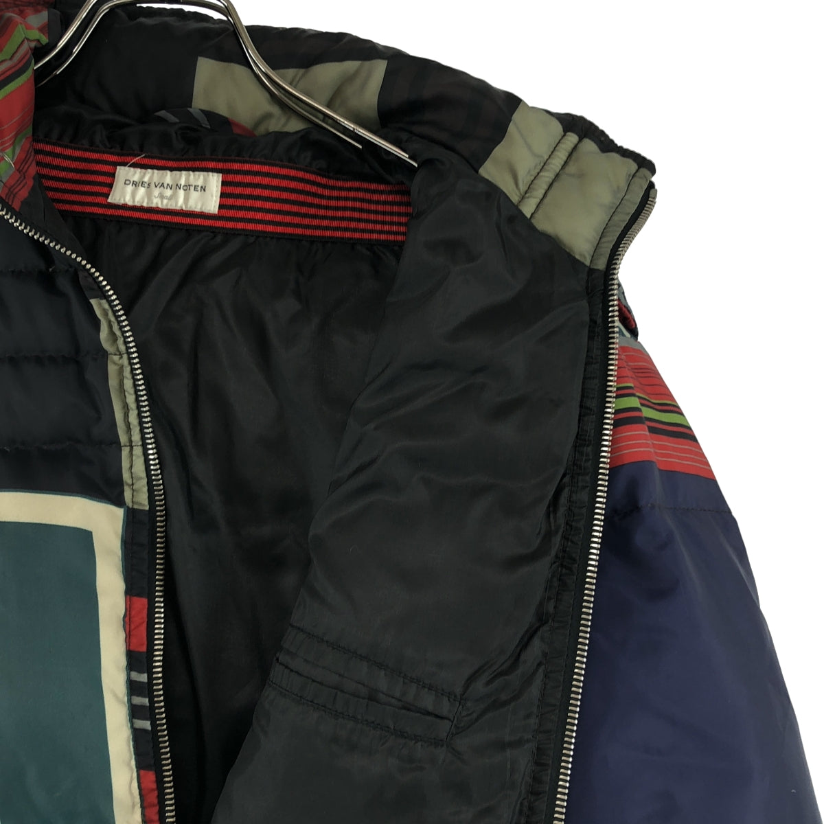 DRIES VAN NOTEN / ドリスヴァンノッテン | Plaid Print Puffer / フルジップ ダウンジャケット ブルゾン | S | メンズ