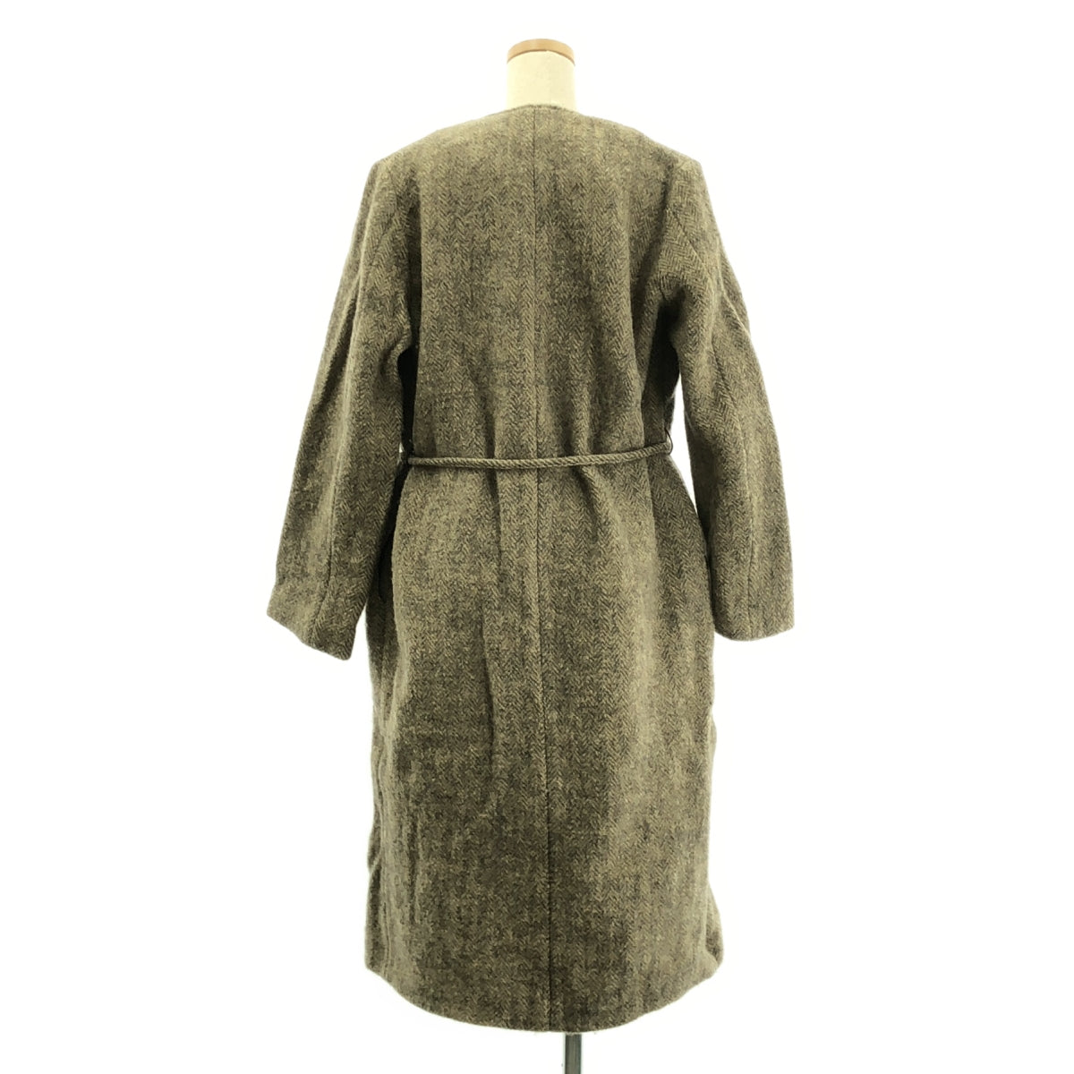 45r / 포티파이브아르 | 울 헤링본 라운드 컬러 코트 | 2 | 여성