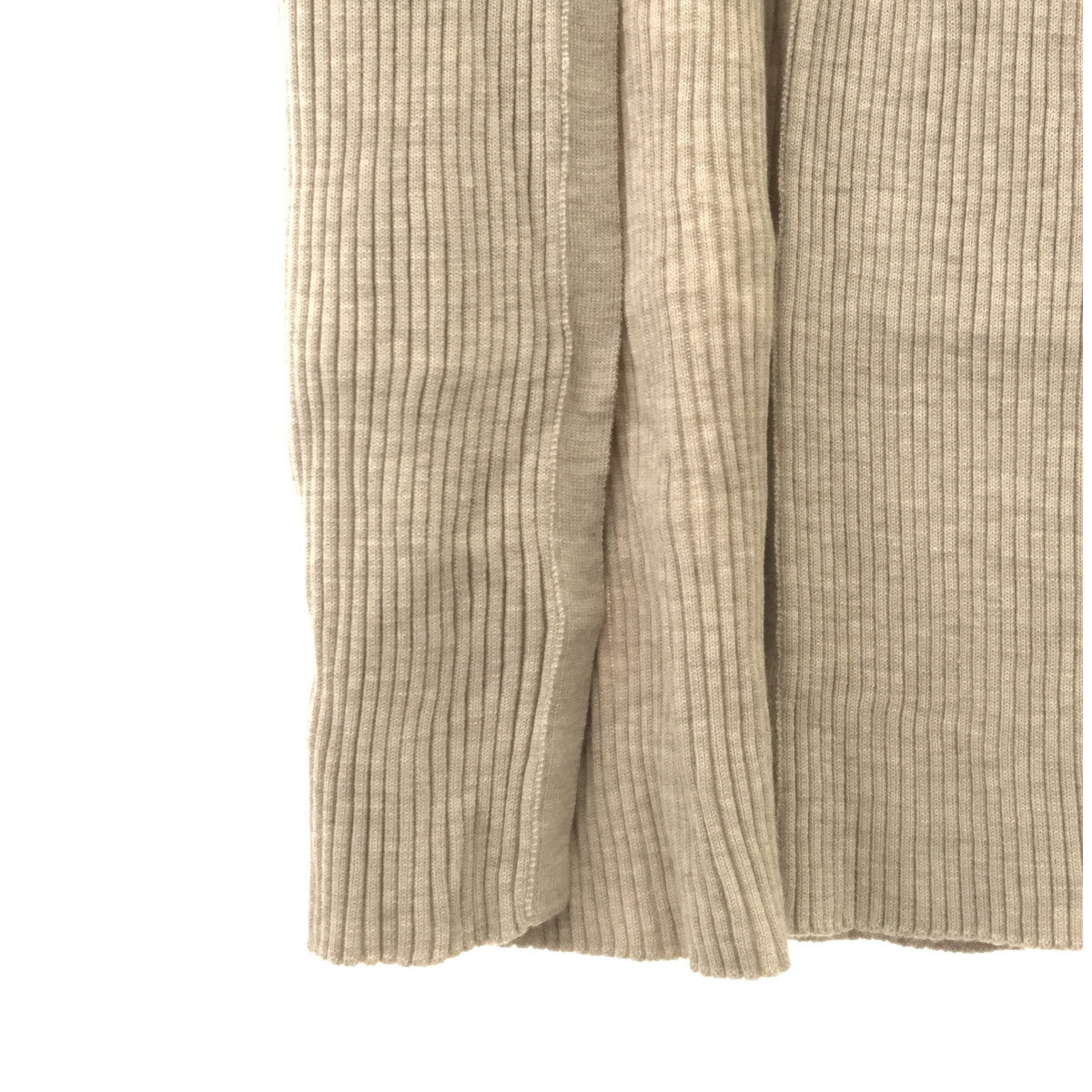 DOMENICO+SAVIO / Domenico and Savio | 2-way wool rib knit back open dress one piece cardigan | 38 | Beige | Women's