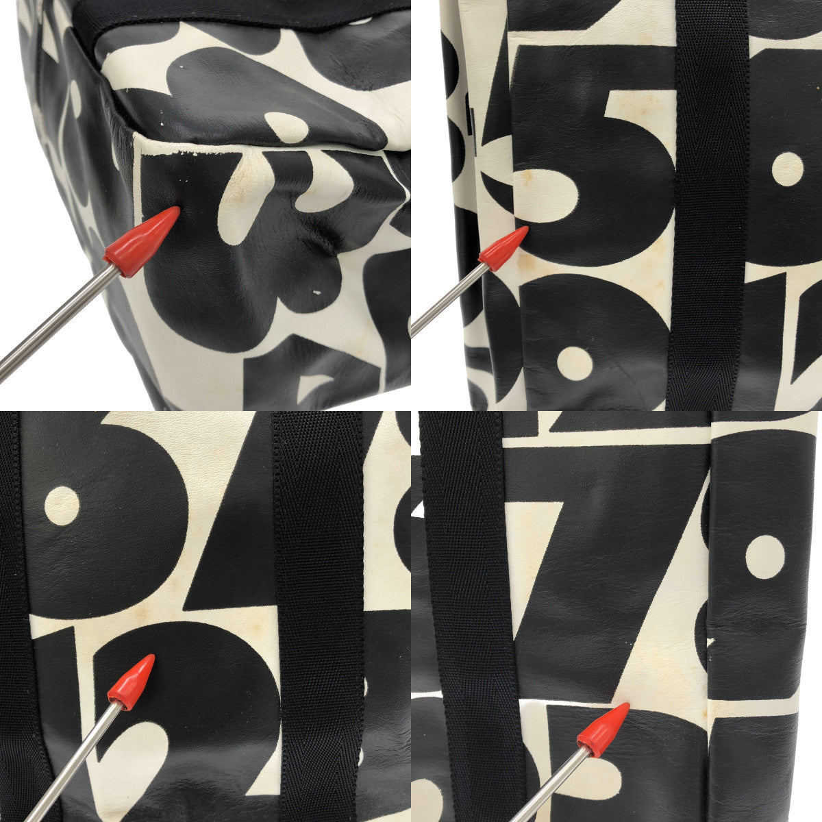 COMME des GARCONS / コムデギャルソン | 総柄 ナンバリング ハンド トートバッグ | ^ | レディース