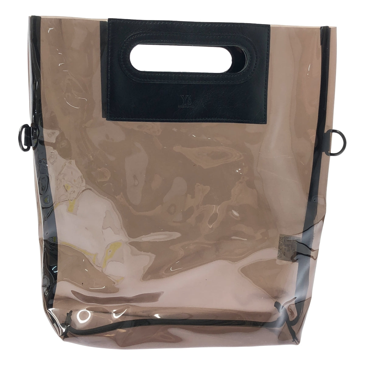 Y's / Y's Yohji Yamamoto | PVC 和皮革雙向單肩包 | 黑色 | 女款