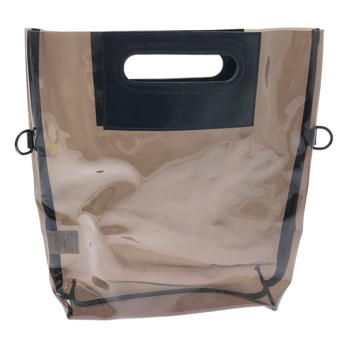 Y's / Y's Yohji Yamamoto | PVC 和皮革雙向單肩包 | 黑色 | 女款