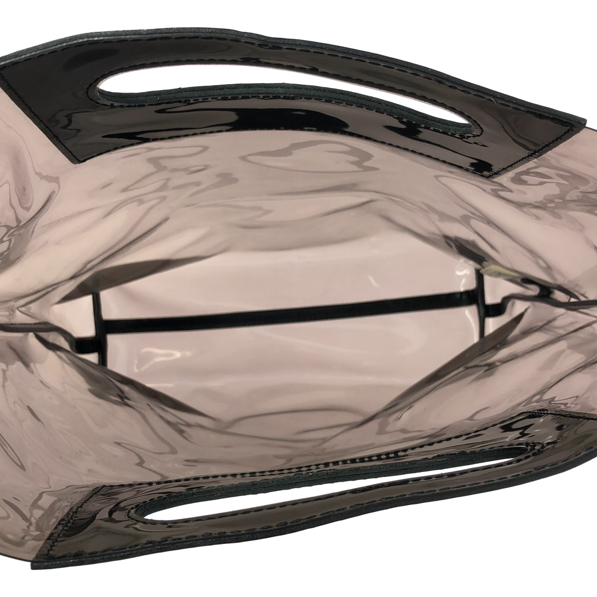 Y's / Y's Yohji Yamamoto | PVC 和皮革雙向單肩包 | 黑色 | 女款