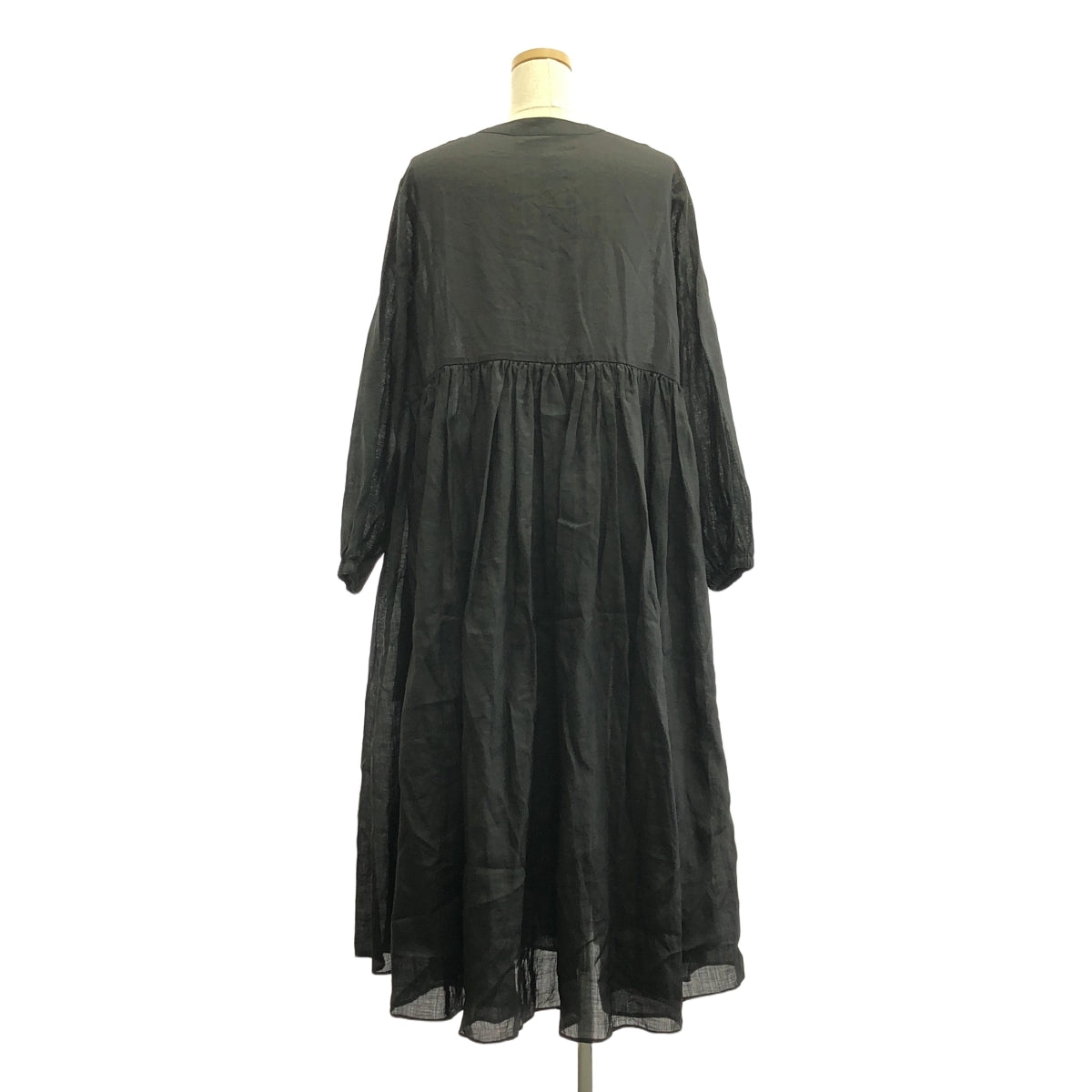 比爾茲利 |亞麻褶皺連身裙 | 0 |黑色 |女性的