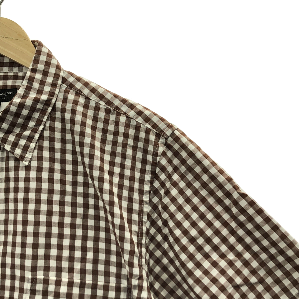 COMME des GARCONS HOMME PLUS / 콤데 갤슨 옴플루스 | 2009SS | 제품 가공 탈색 체크 레귤러 컬러 셔츠 | SS | 남성