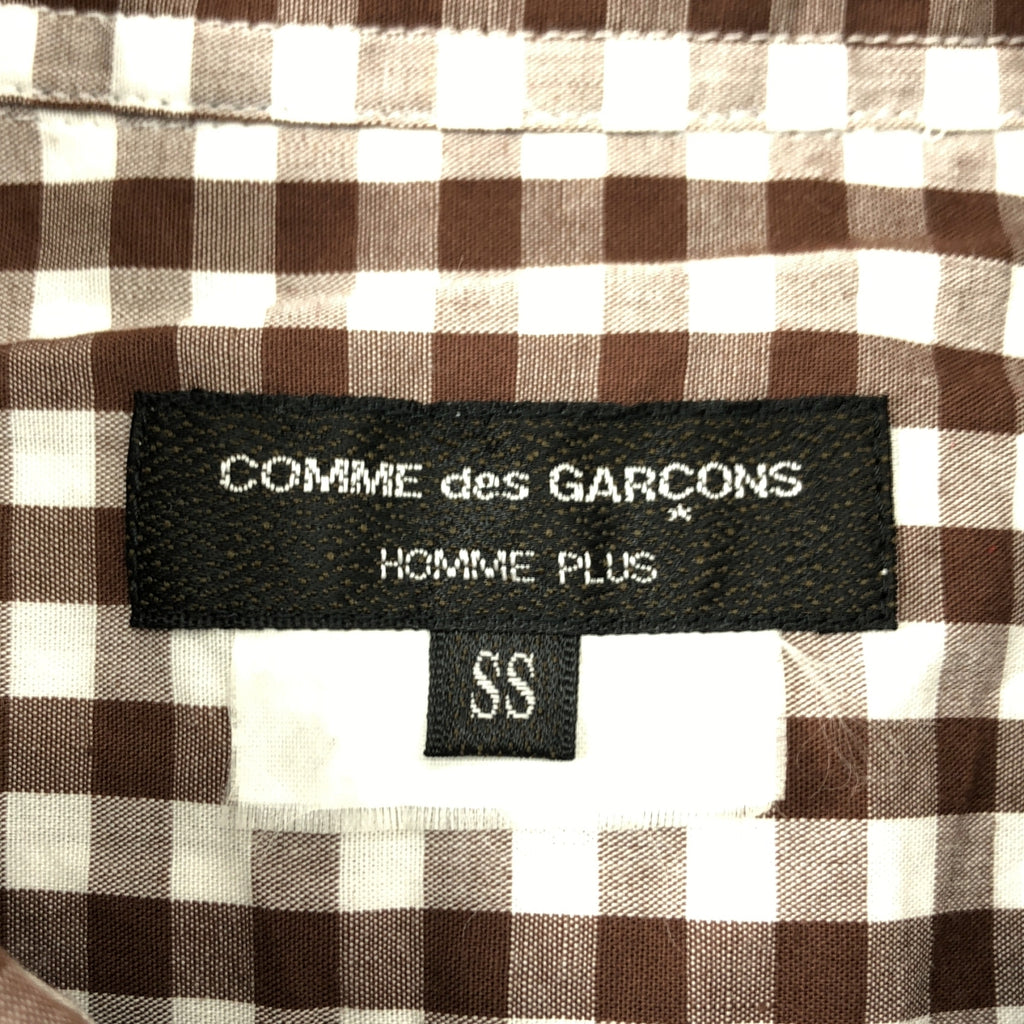 COMME des GARÇONS HOMME PLUS | 2009春夏 |成品漂白格紋常規領襯衫 | SS |男士