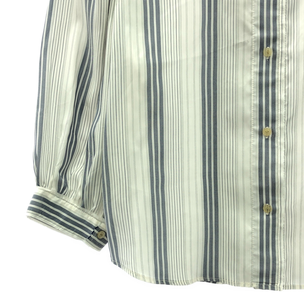 LOEWE | Silk Stripe Shirt | 34 | Navy/White | Women's