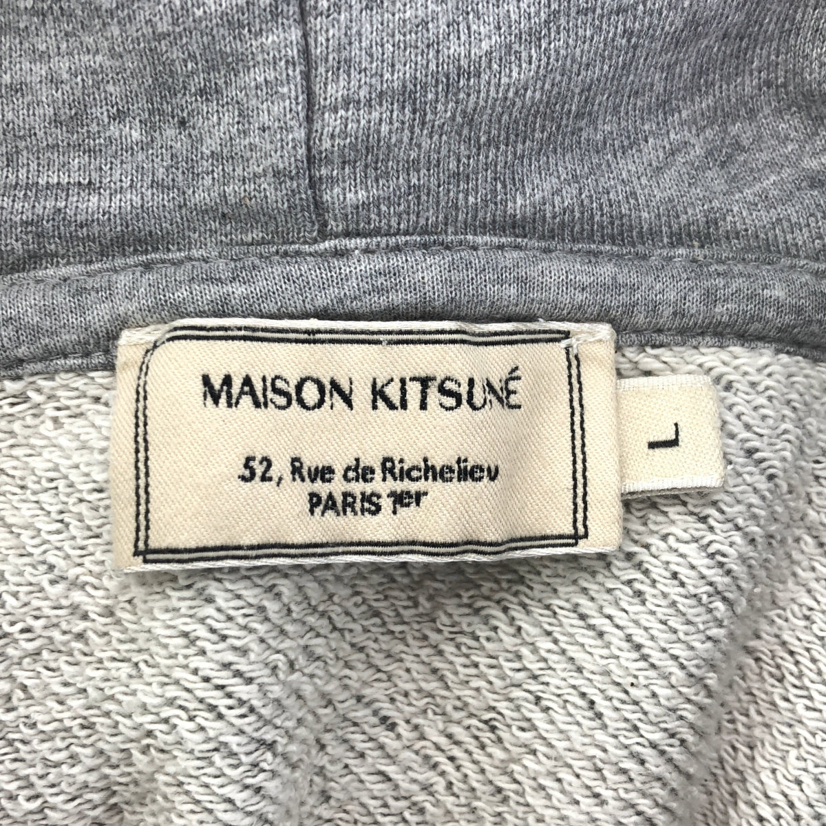 MAISON KITSUNE / 메종 여우 | 로터스 폭스 패치 후드 파카 | L | 남성