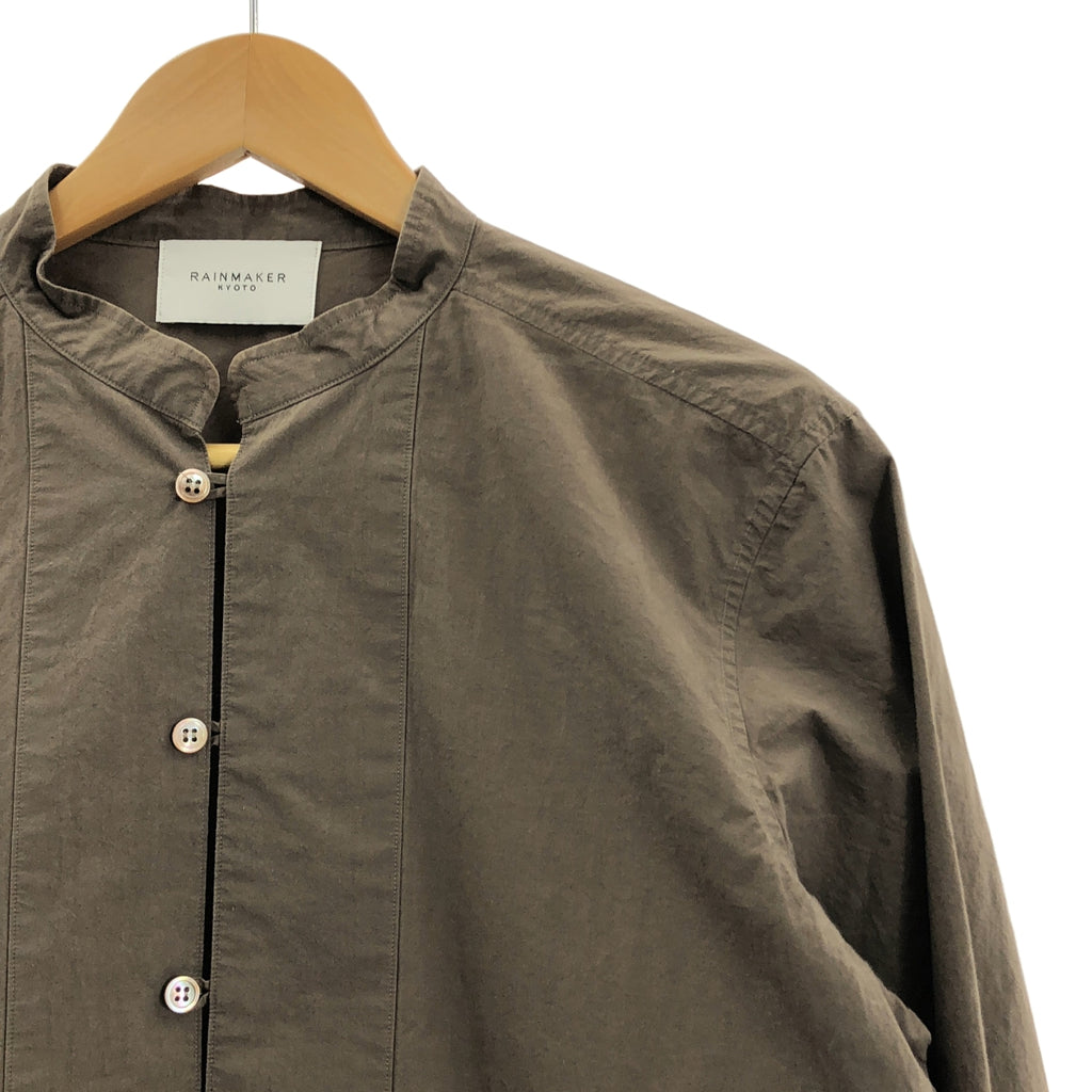 RAINMAKER / 레인 메이커 | 코튼 스탠드 컬러 풀오버 셔츠 | 46 | 남성