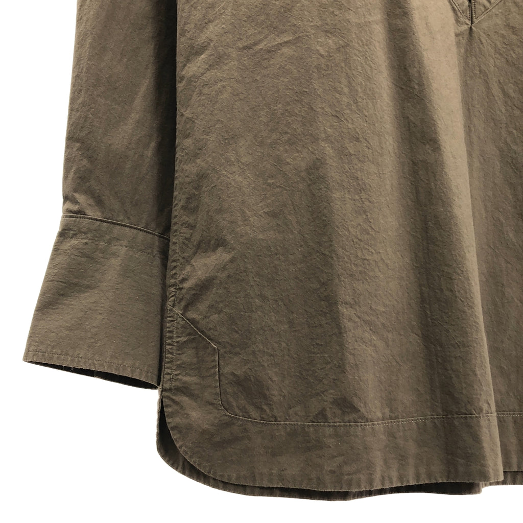 RAINMAKER / 레인 메이커 | 코튼 스탠드 컬러 풀오버 셔츠 | 46 | 남성