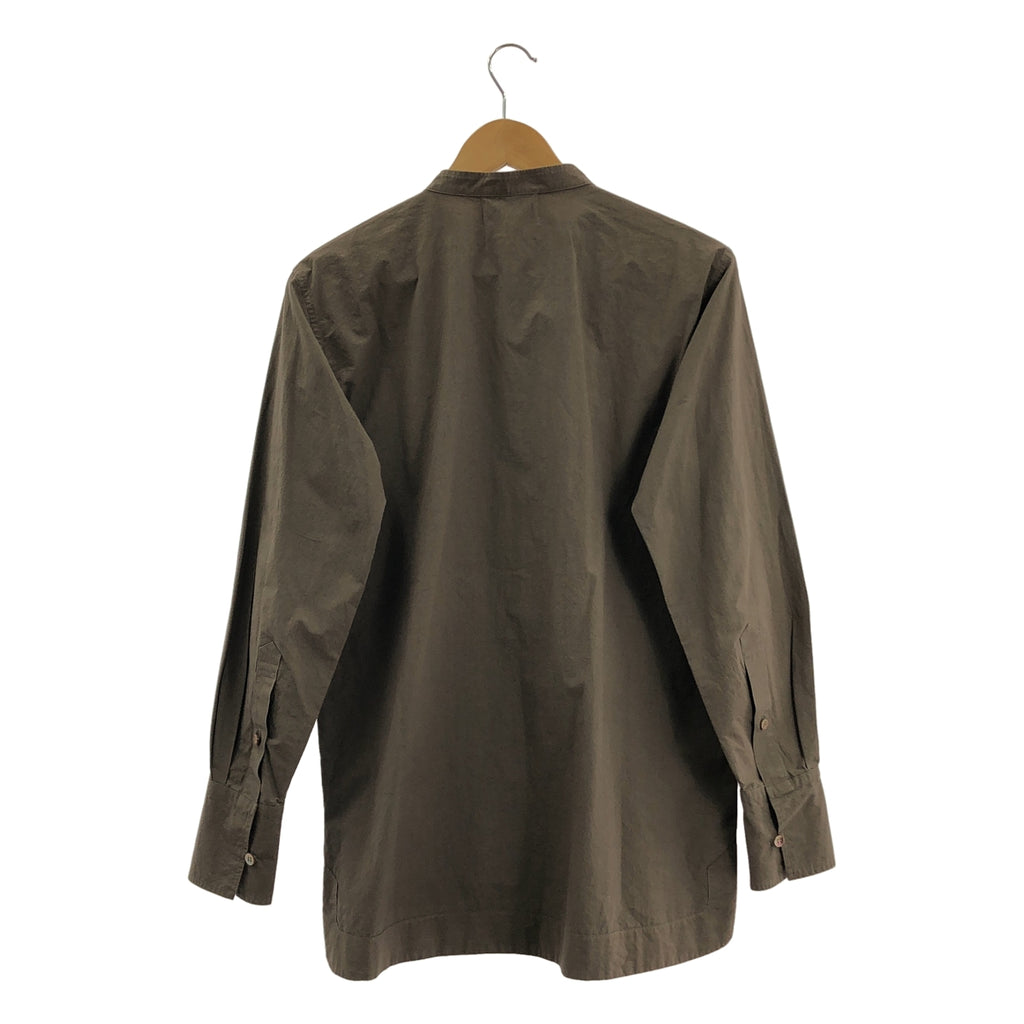 RAINMAKER / 레인 메이커 | 코튼 스탠드 컬러 풀오버 셔츠 | 46 | 남성