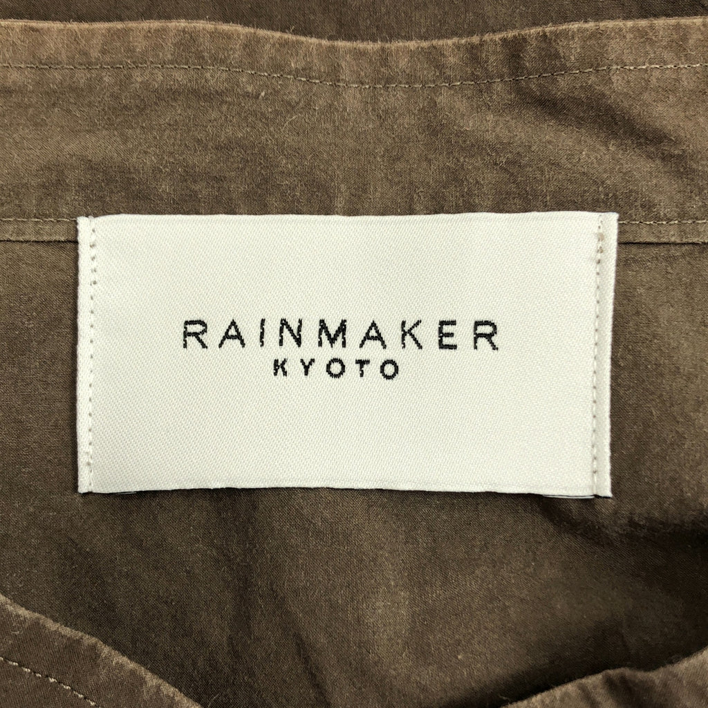 RAINMAKER / 레인 메이커 | 코튼 스탠드 컬러 풀오버 셔츠 | 46 | 남성