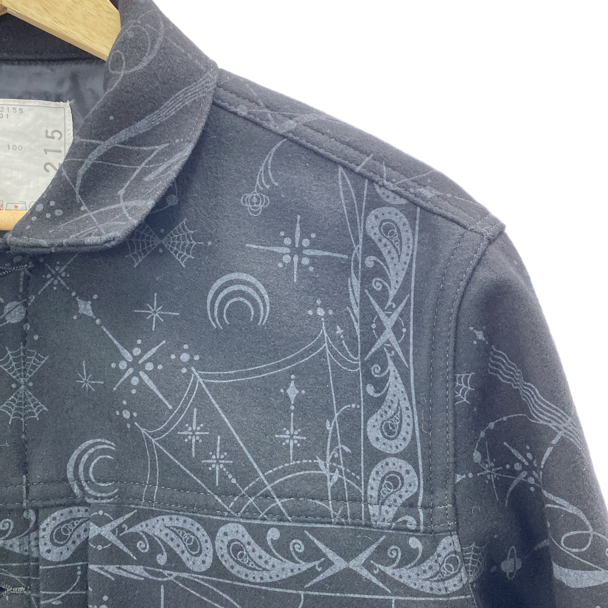 sacai | 2020 秋冬 | x Dr.Woo 印花側拉鍊外套 | 尺寸 2 | 男款