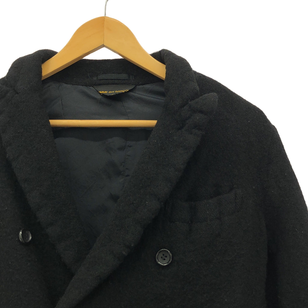 COMME des GARCONS / 컴데 갤슨 | 2011AW | 울 축융 더블 쇼트 재킷 | S | 블랙 | 여성