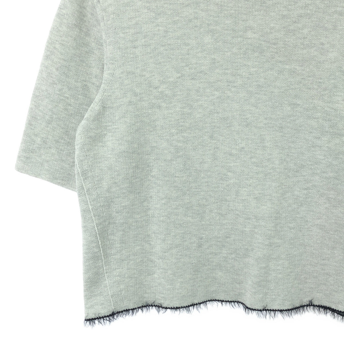 Drawer | Back zip shaggy hem sweatshirt T-shirt | 1 | Gray | Women's