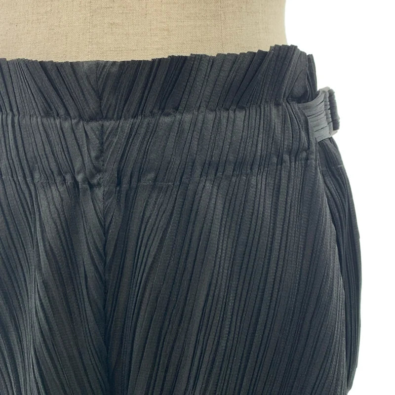 PLEATS PLEASE ISSEY MIYAKE / プリーツプリーズイッセイミヤケ | 変形 ダブルアジャスター ワイドパンツ | 3 | レディース