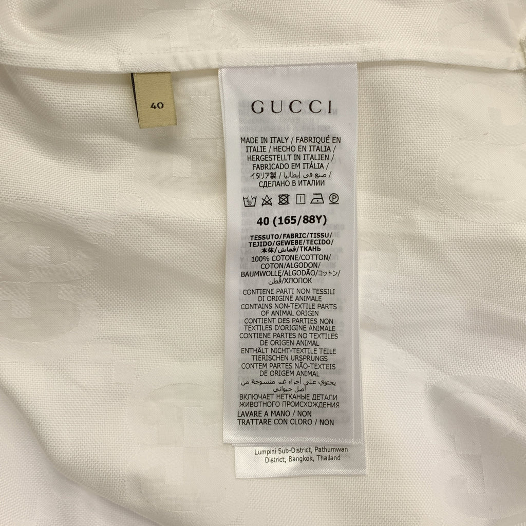 GUCCI / 구찌 | GG 자가드 포플린 셔츠 | 40 |