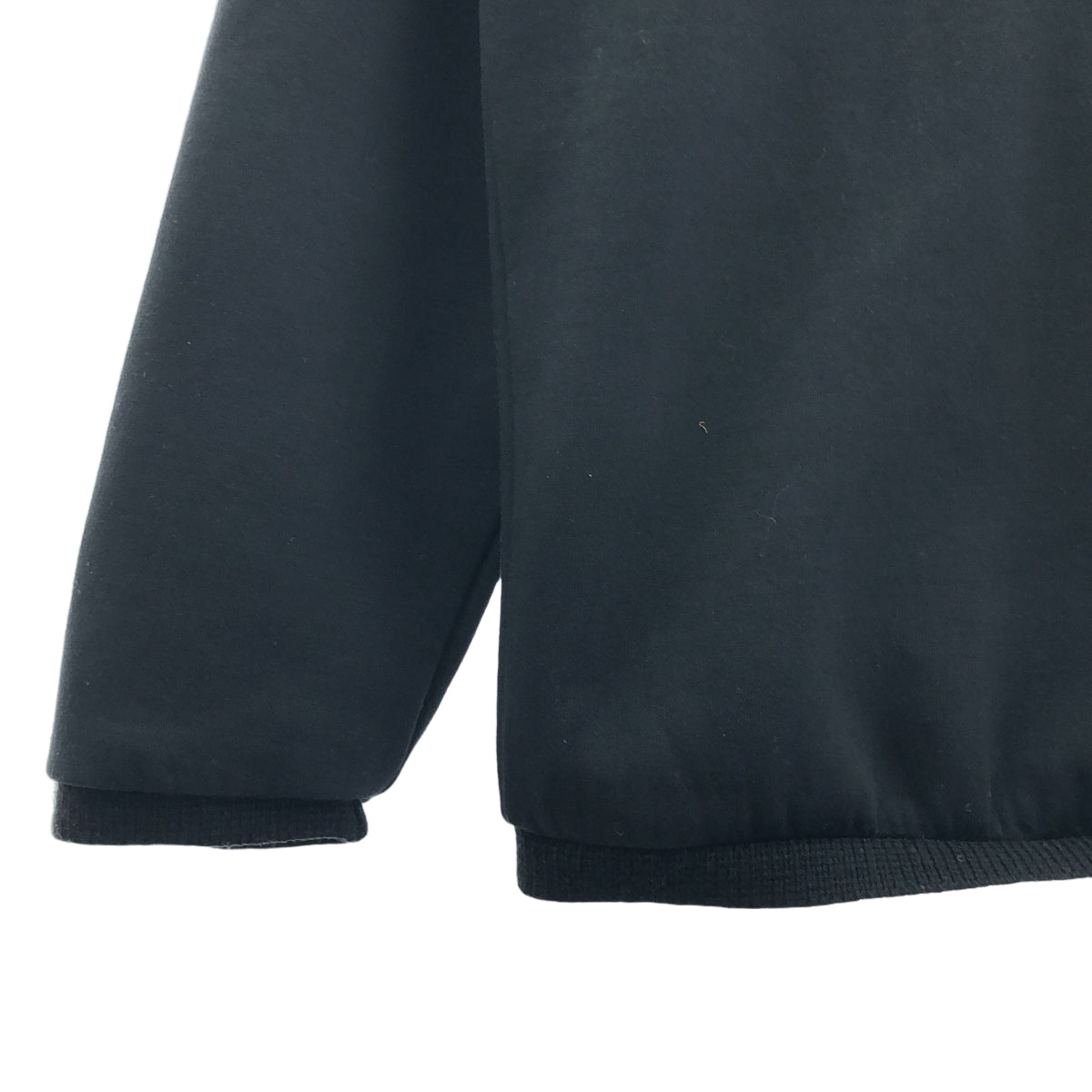 EMPORIO ARMANI / 엠포리오 아르마니 | 다른 소재 전환 포켓 스웨트 풀오버 | XS | 블랙 | 남성