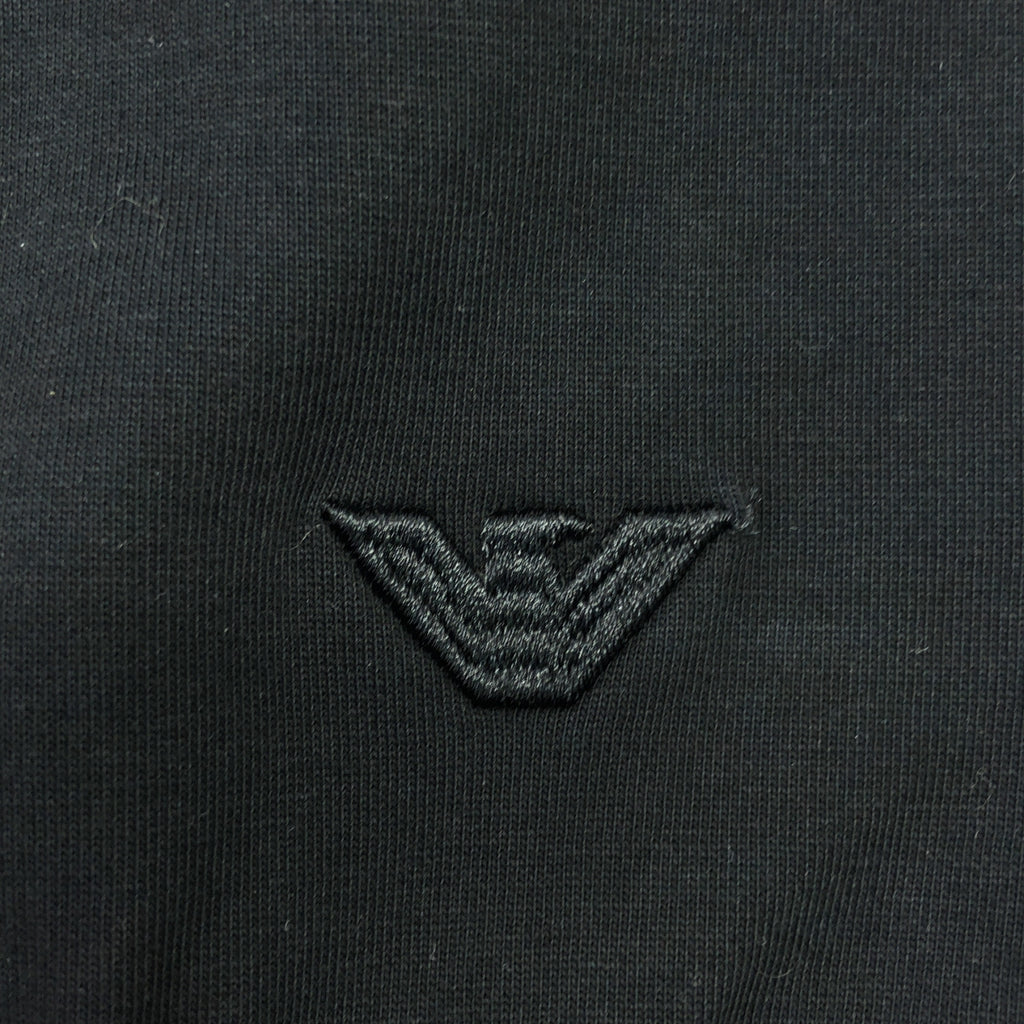 EMPORIO ARMANI / エンポリオアルマーニ | 異素材 切替 ポケット スウェット プルオーバー | XS | ブラック | メンズ