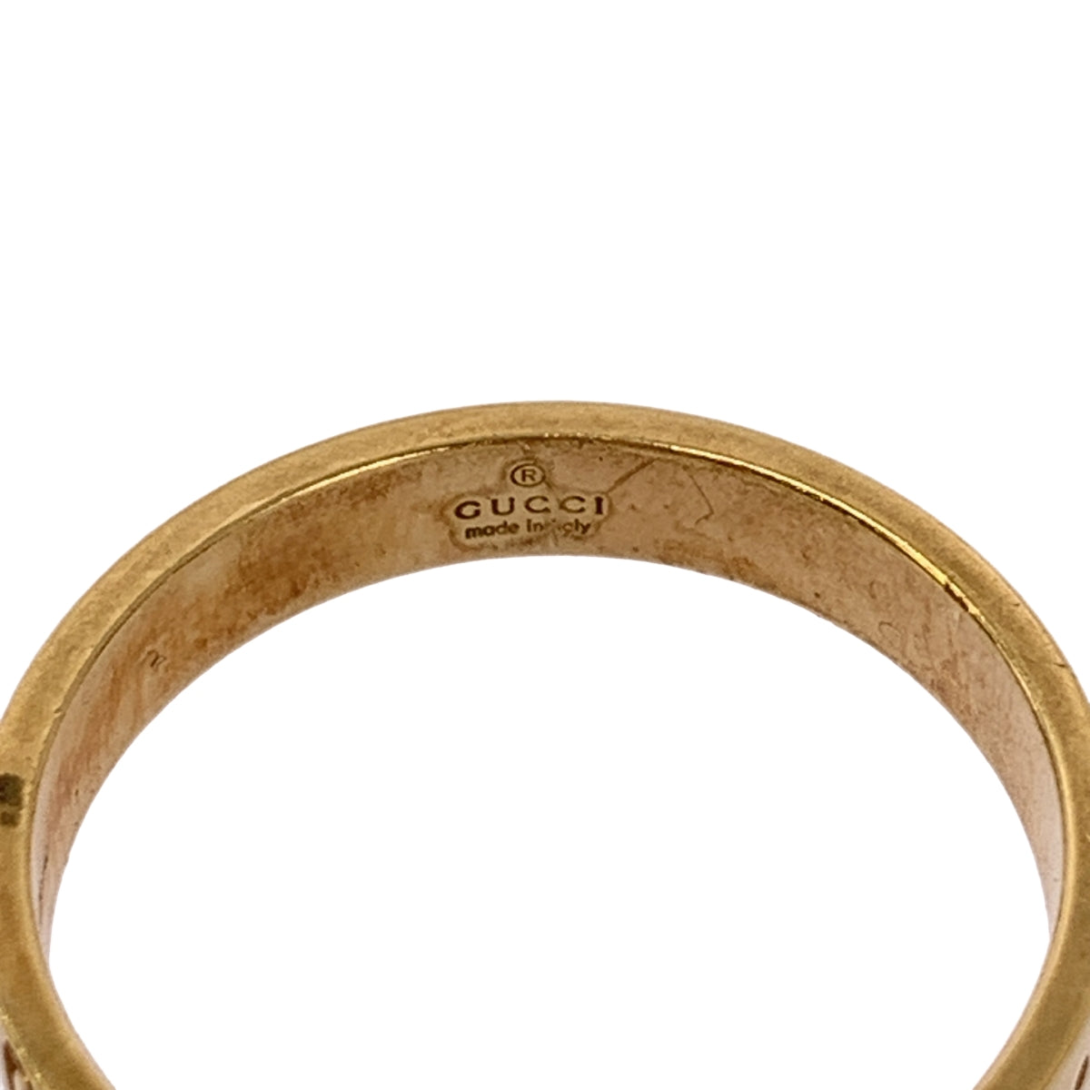 GUCCI / 구찌 | 18K 핑크 골드 PG GG 아이콘 링 | 22 | 남성