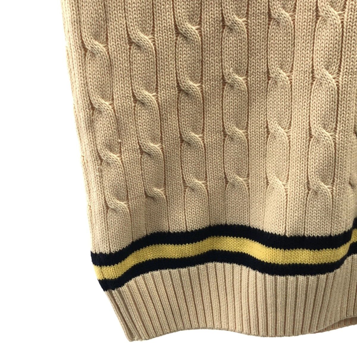 Alan Paine / アランペイン | Cricket Knit Vest クリケット ニットベスト | 50 | ベージュ | メンズ