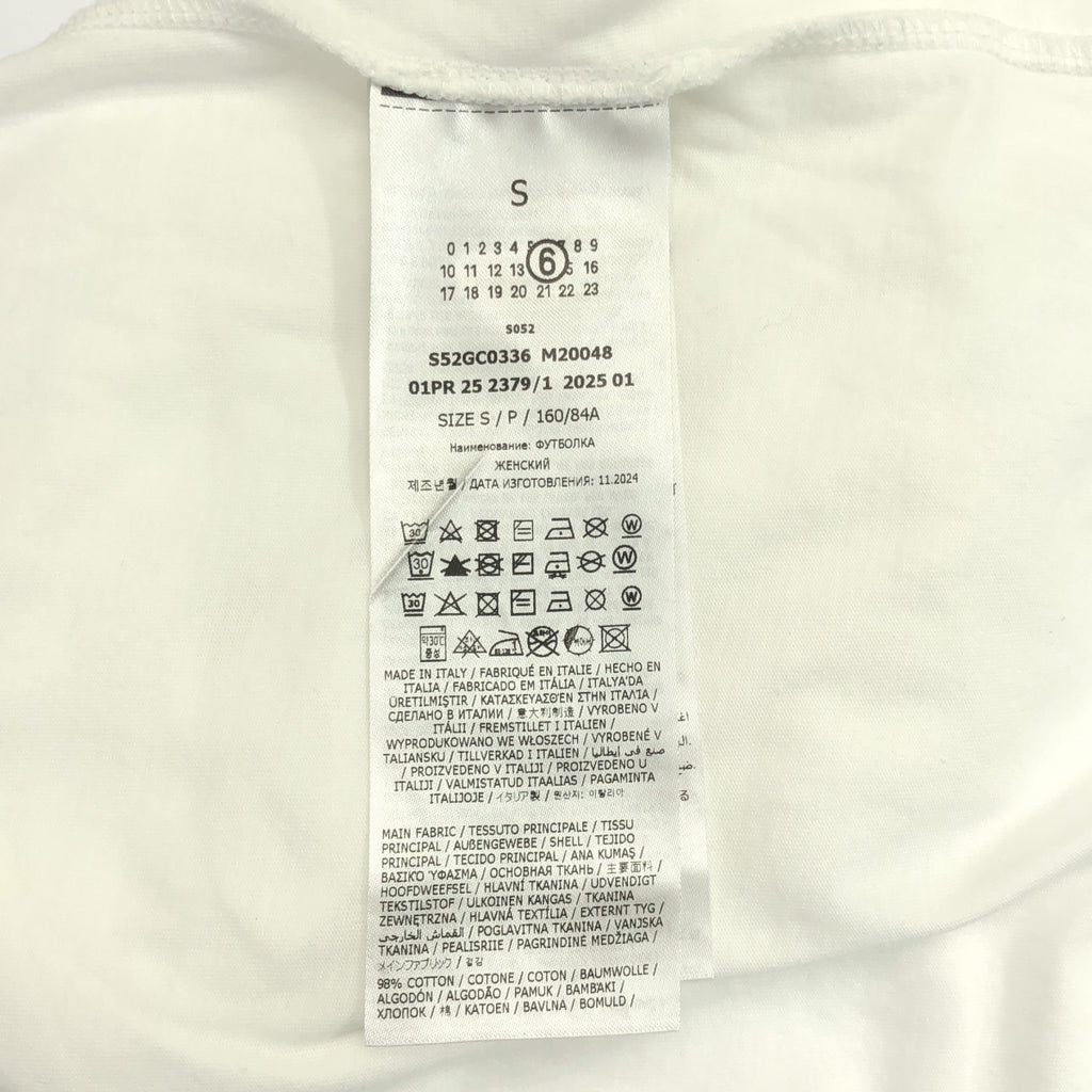 MM6 Maison Margiela | 2025 春夏系列 | 棉質數字 Logo T 卹 | 小號 | 女款