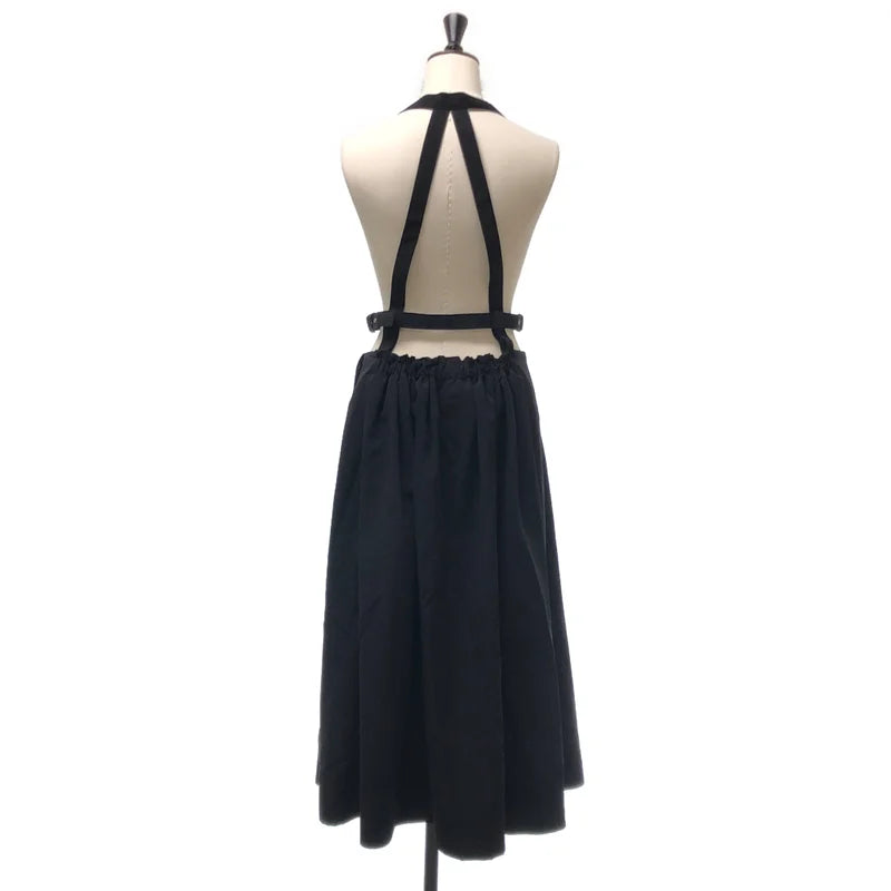 noir kei ninomiya / ノワールケイニノミヤ | 2018SS | ポリエステル  サスペンダー ギャザー ボリューム ワンピース 吊りスカート | M | レディース