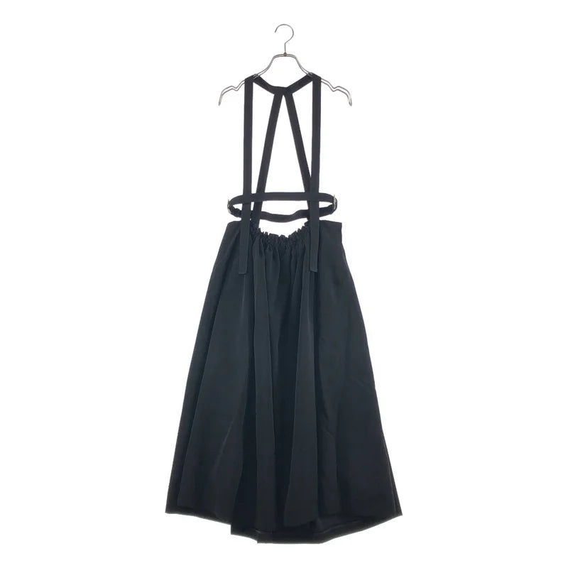 noir kei ninomiya / ノワールケイニノミヤ | 2018SS | ポリエステル  サスペンダー ギャザー ボリューム ワンピース 吊りスカート | M | レディース