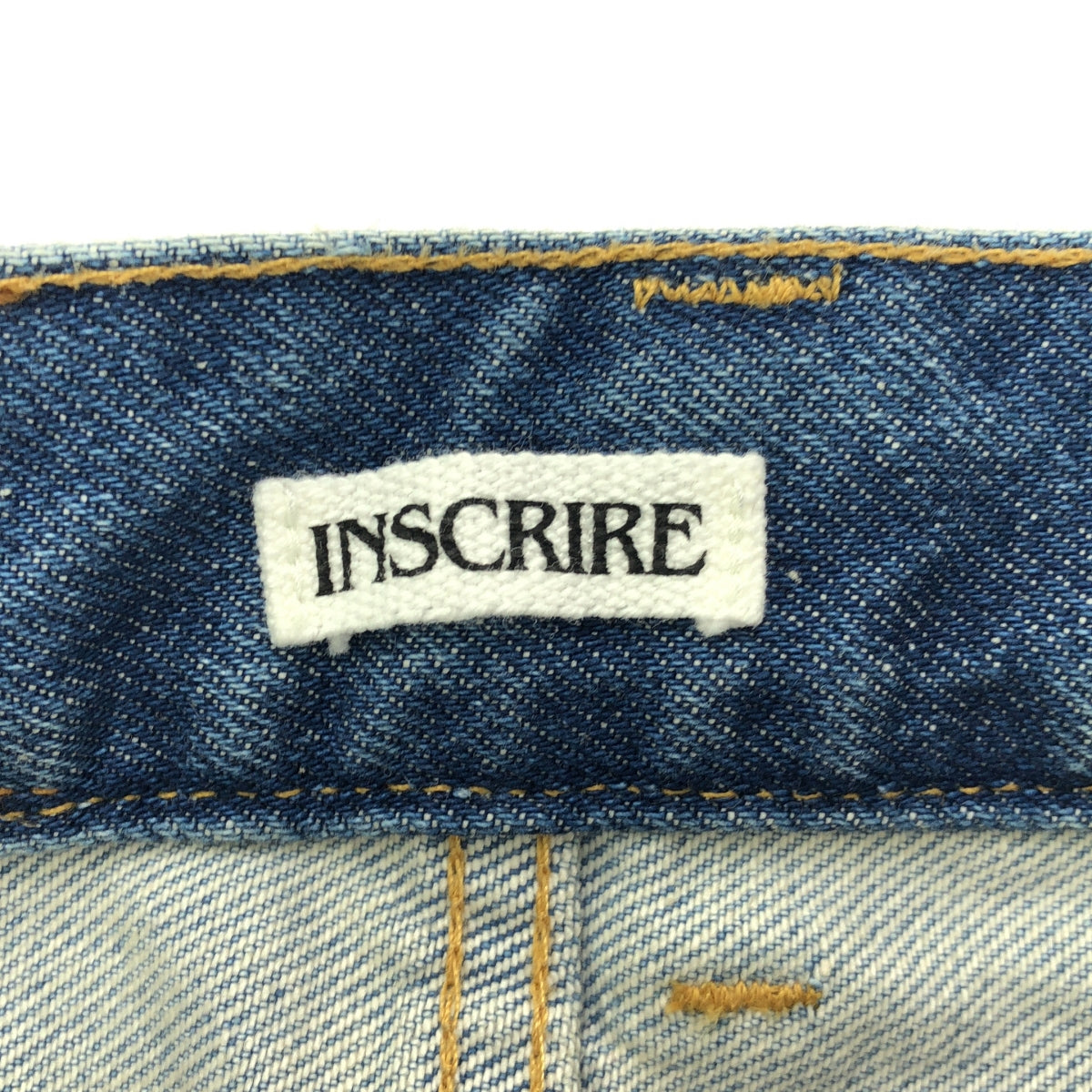 INSCRIRE | Side Zip Denim | Leather Patch Side Zip Denim Pants | Size 29 | Women's