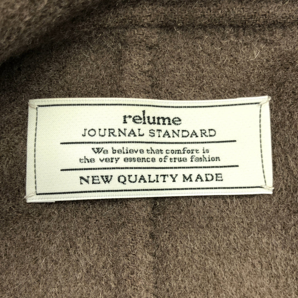 JOURNAL STANDARD relume | 2021 秋冬 | 羊毛尼龍 River 背心 | F 碼 | 棕色 | 女款