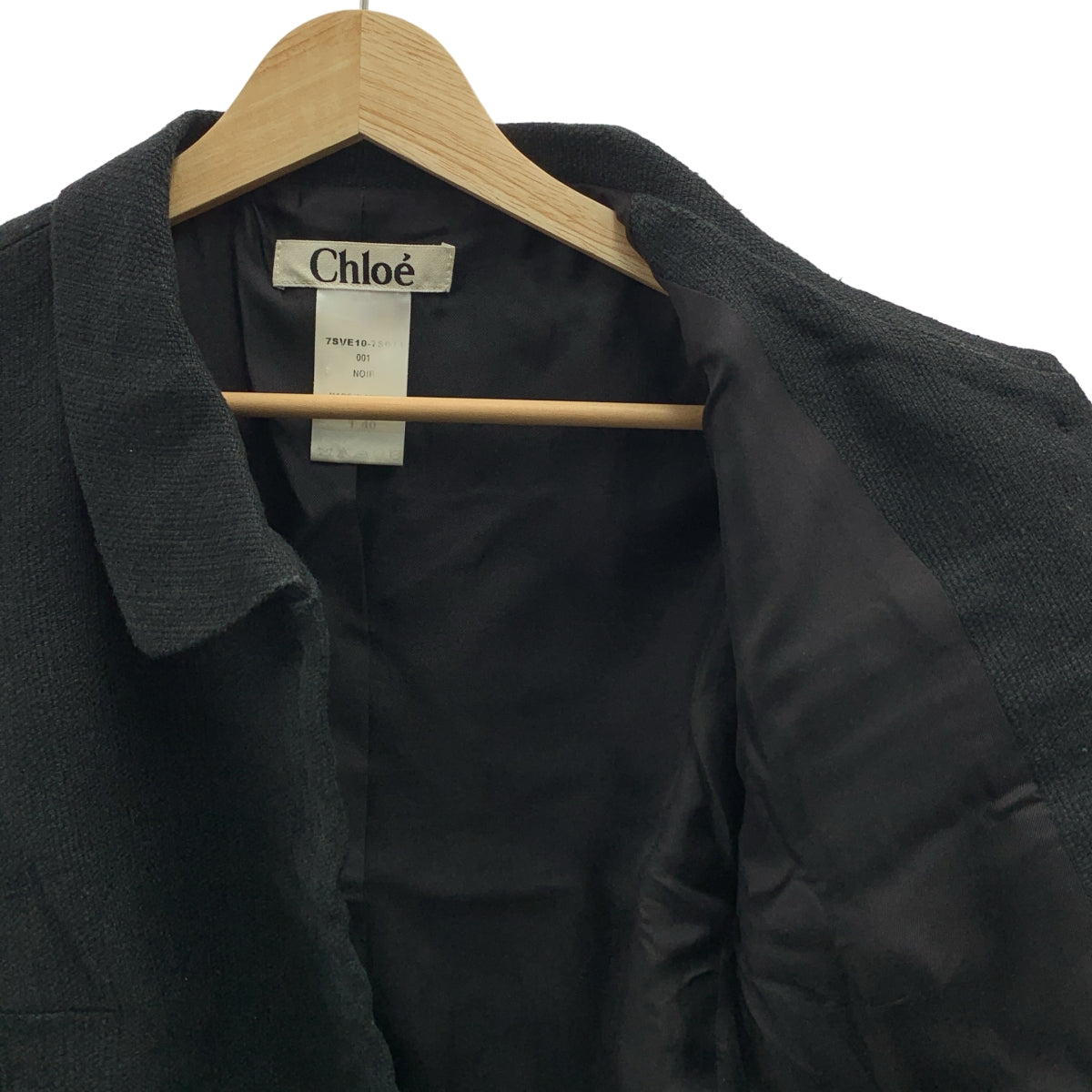 Chloe / クロエ | シルク キャンバス ショート ジャケット | 40 | レディース