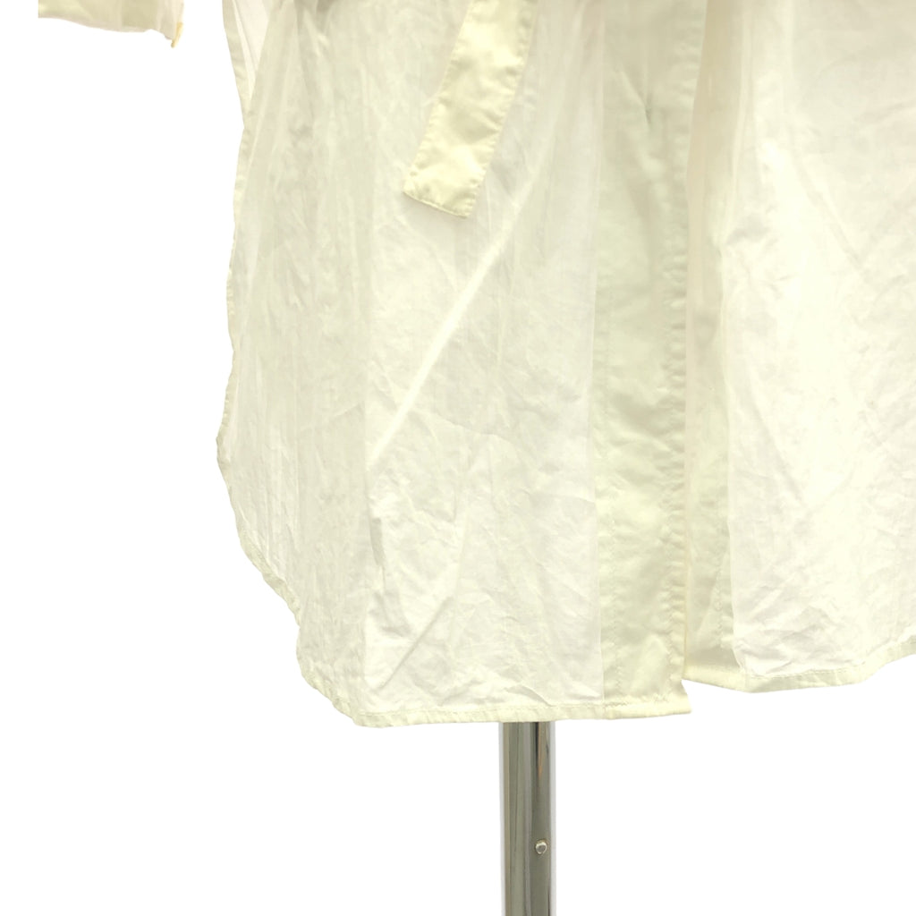 ANN DEMEULEMEESTER / アンドゥムルメステール | Over Long Shirt アシンメトリーシャツ | 34 | ホワイト | レディース