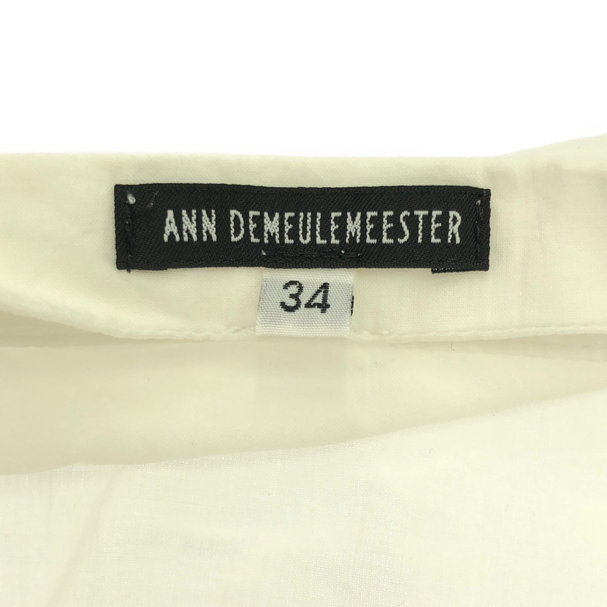 ANN DEMEULEMEESTER / アンドゥムルメステール | Over Long Shirt アシンメトリーシャツ | 34 | ホワイト | レディース