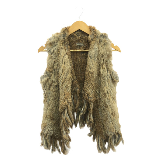 YVES SALOMON / Yves Salomon | Rabbit fur fringe vest | 36 | Brown | Women's