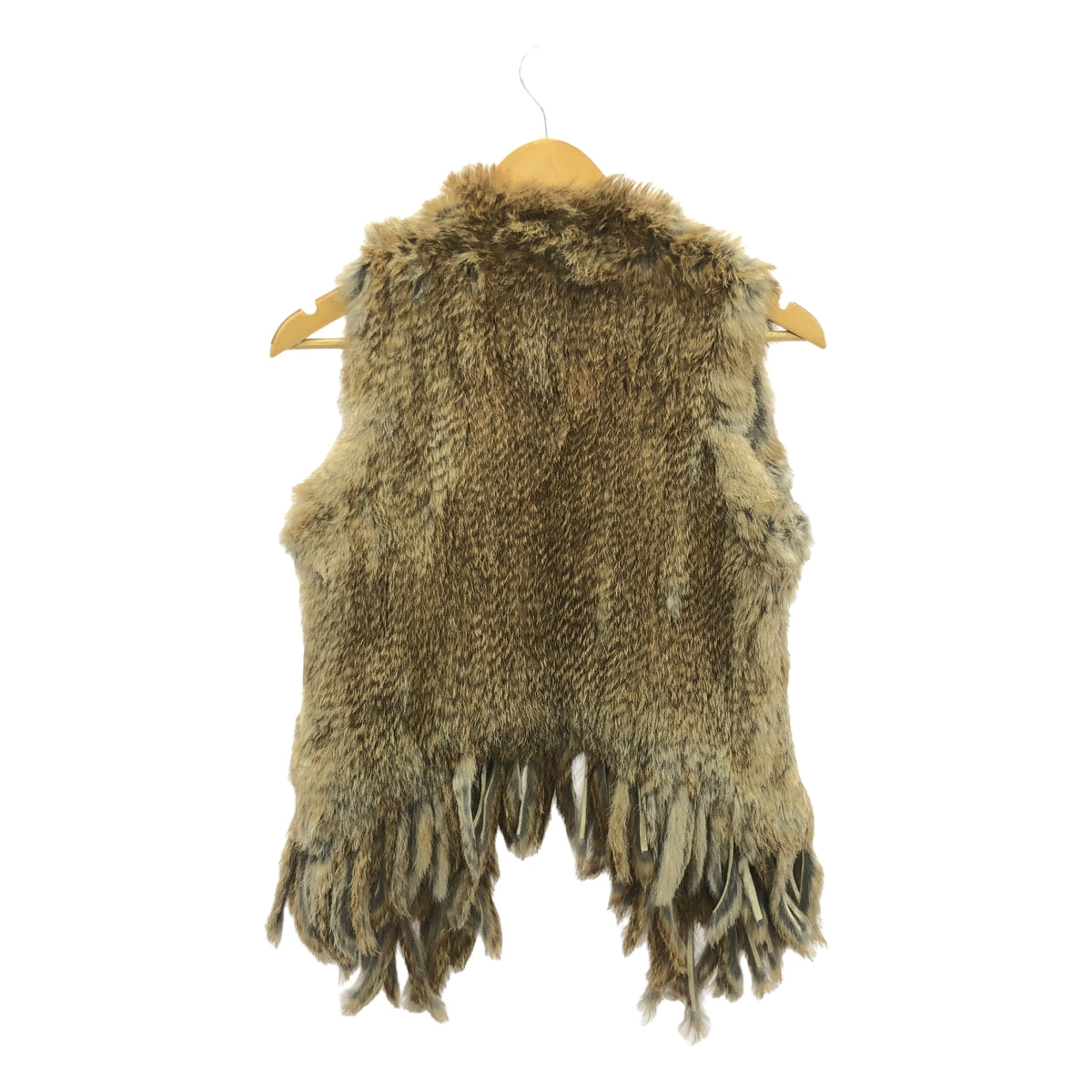 YVES SALOMON / Yves Salomon | Rabbit fur fringe vest | 36 | Brown | Women's