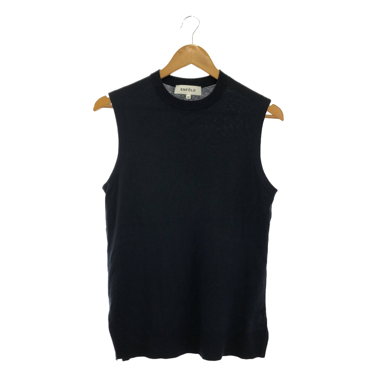 ENFOLD | Silk cotton sleeveless knit | Size 38 | Women's