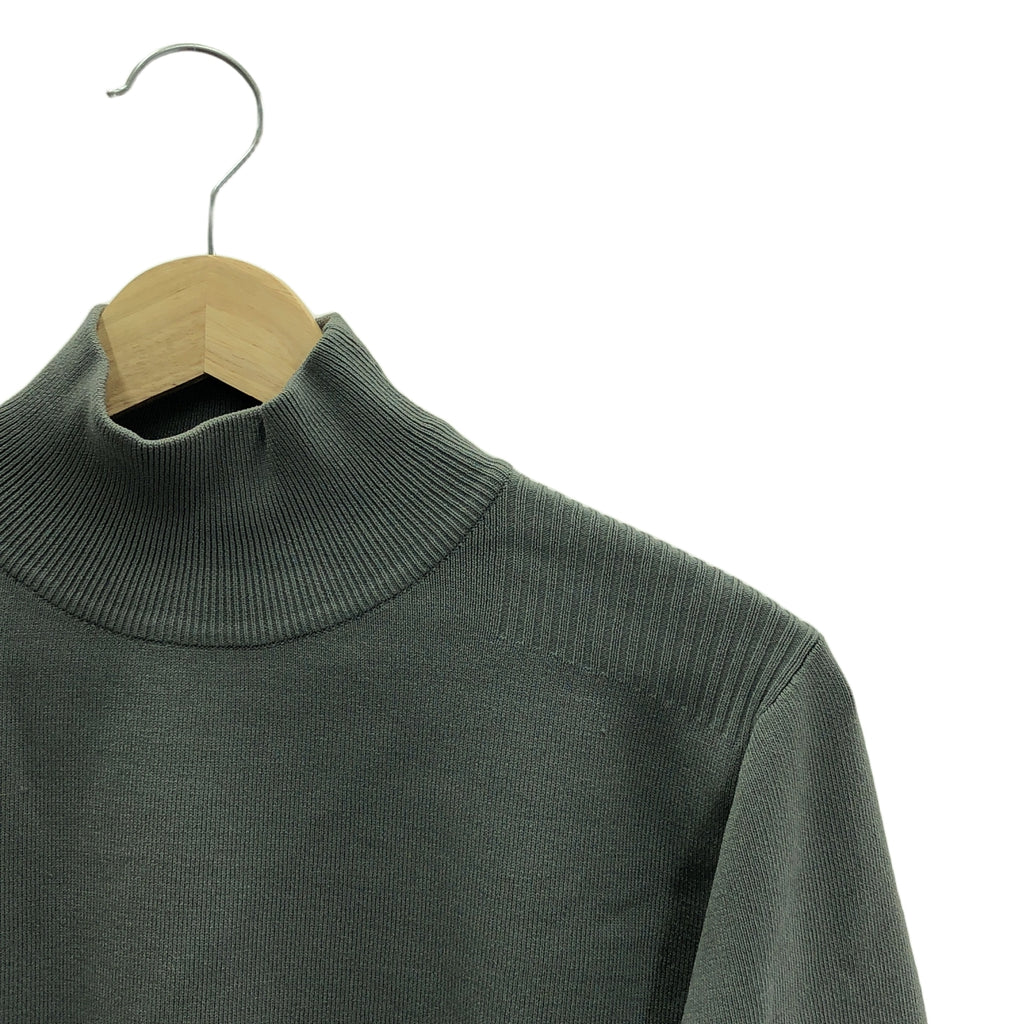CLANE / クラネ | CLANE BASIC COMPACT KNIT / ハイネック リブ ニット プルオーバー | 2 | グリーン | レディース